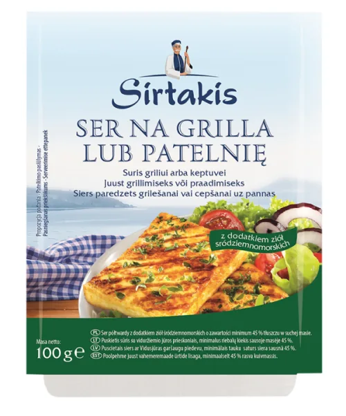 GRILSIERS SIRTAKIS, AR VIDUSJŪRAS GARŠAUGIEM, 45%, 100G