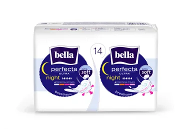 HIGIĒNISKĀS PAKETES BELLA PERFECTA ULTRA NIGHT 14GB.