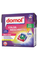 DOMOL COLOR 3IN1 GELA KAPSULAS KRĀSAINAS VEĻAS MAZGĀŠANAI, 22GAB.