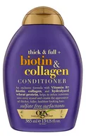 ORGANIX THICK&FULL KONDICIONIERIS AR BIOTĪNU UN KOLAGĒNU, 385ML