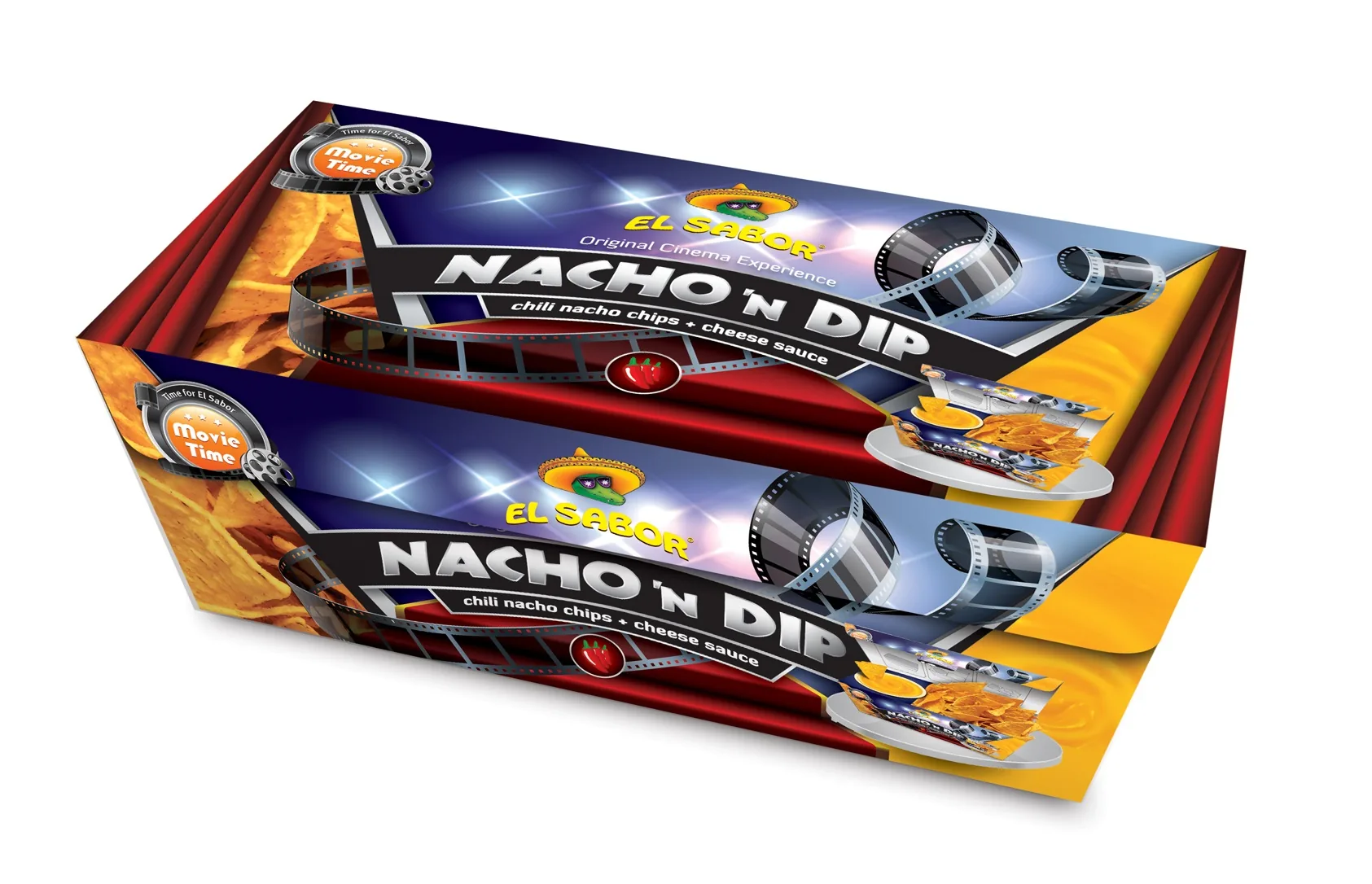 NAČOS KOMPLEKTS EL SABOR MOVIE TIME, 175G