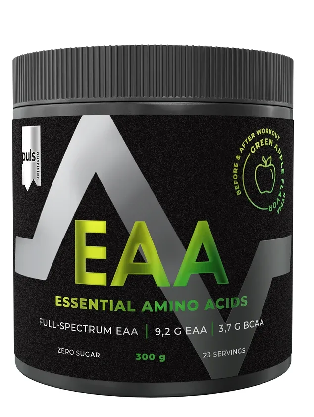 Puls Nutrition Eaa Green Apple aminoskābju pulveris, 300 g
