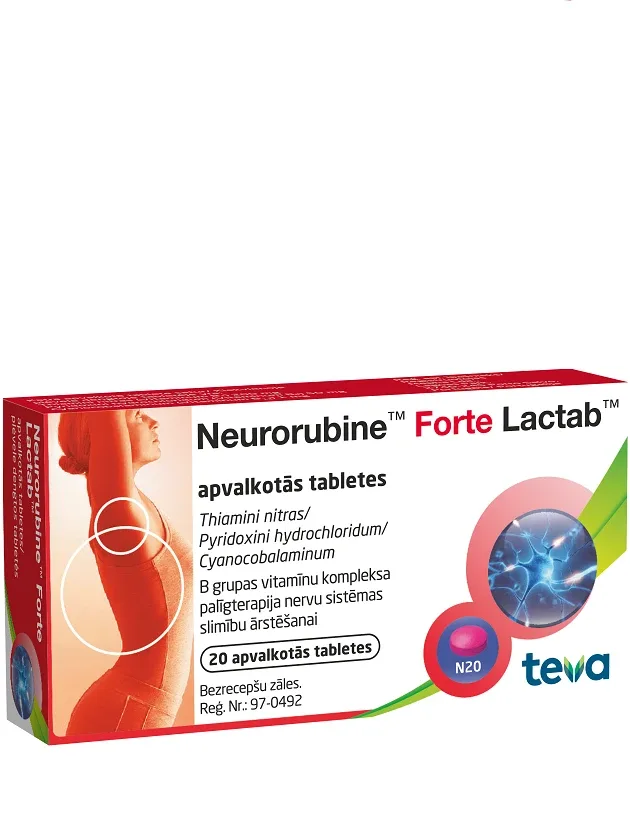 Neurorubine Forte, 20 tabletes