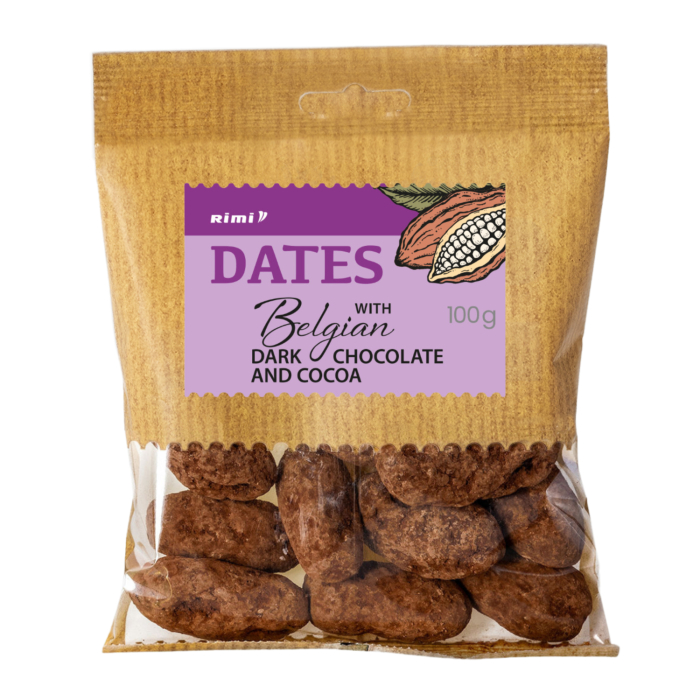 DATELES RIMI AR TUMŠO BEĻĢU ŠOKOLĀDI 100G