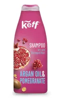 KEFF POMEGRANATE & ARGAN OIL ŠAMPŪNS SAUSIEM UN BOJĀTIEM MATIEM, 500ML