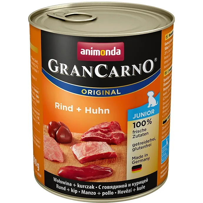KONSERVI KUCĒNIEM ANIMONDA GRANCARNO, LIELLOPS, CĀLIS, 800G