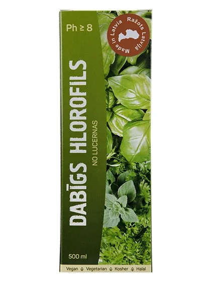 Hlorofils dabīgs, 500 ml