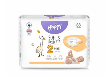 AUTIŅBIKSĪTES HAPPY MINI S2 3-6KG 38GAB.