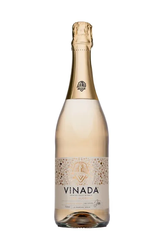 BEZALKOHOLISKS DZIRKSTOŠAIS BALTVĪNS VINADA AMAZING AIRÉN GOLD, 0.75L (DEP)