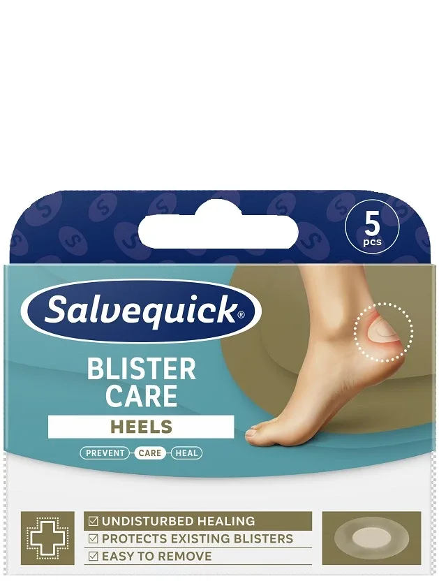 Salvequick Blister Care plāksteri tulznu kopšanai papēžiem, 5 gb.