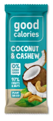 "ENERGY" DATEĻU BATONIŅŠ AR INDIJAS RIEKSTIEM, ZEMESRIEKSTIEM UN KOKOSRIEKSTIEM GOOD CALORIES, 35G