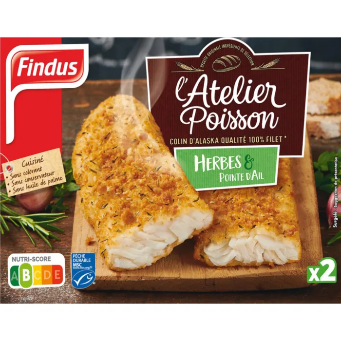 MINTAJA FILEJAS FINDUS PANĒTAS AR ZAĻUMIEM SALDĒTAS MSC 225G