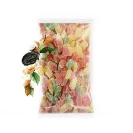 ANANASU GABALIŅI IECUKUROTI KRĀSAINI, AR DABĪGĀM KRĀSVIELĀM 500G
