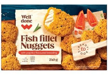 SALDĒTI NAGETI AR PAPRIKU WELL DONE 240G