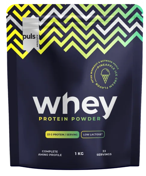 Puls Nutrition Whey Protein Pineapple ice cream low lactose pulveris, 1000 g