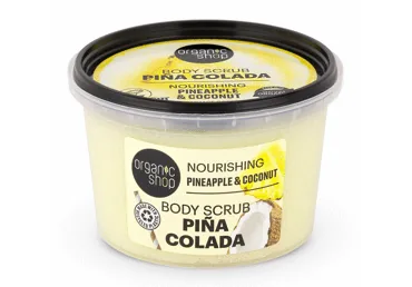 ĶERMEŅA SKRUBIS ORGANIC SHOP PINA COLADA 250ML