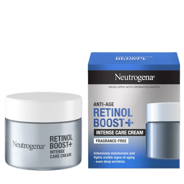KRĒMS NEUTROGENA RETINOL BOOST+ INTENSĪVAI SEJAS ĀDAS KOPŠANAI 50ML