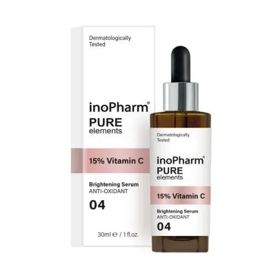 Inopharm Pure Elements 15% vitamin C izgaismojošs sejas serums 30 ml