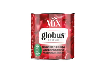 KONSERVĒTAS SARKANĀS PUPIŅAS ČILI MĒRCĒ GLOBUS 400G