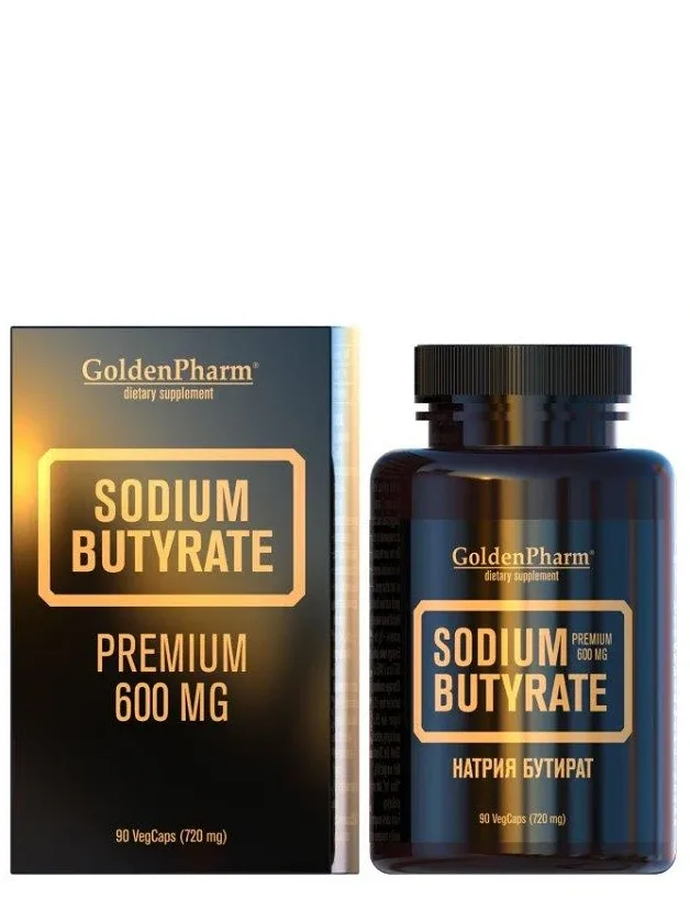 Sodium butyrate kapsulas, 90 gb.