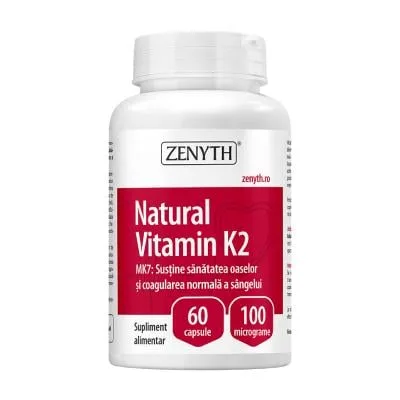 Zenyth Natural Vitamin K2 100MCG kapsulas N60