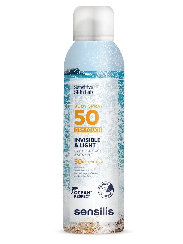 Sensilis Invisible and Light SPF50+ sprejs saules aizsardzībai, 200 ml