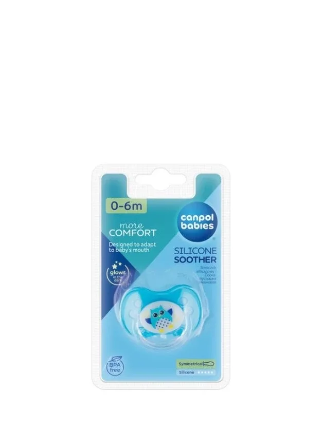 Canpol Owl silikona, simetrisks māneklis 0-6 m, 1 gb.