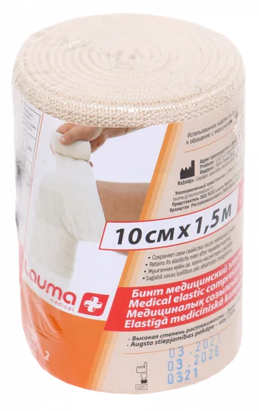 Lauma Medical 10 cm X 1,5 m elastīga medicīniskā saite, 1 gab.