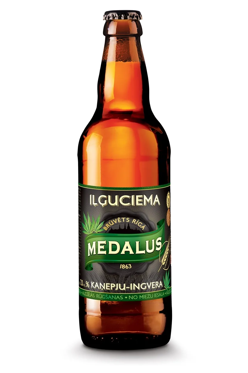 MEDALUS KAŅEPJU-INGVERA 7% IĻĢUCIEMA 0,5 L STIKLS (DEP)