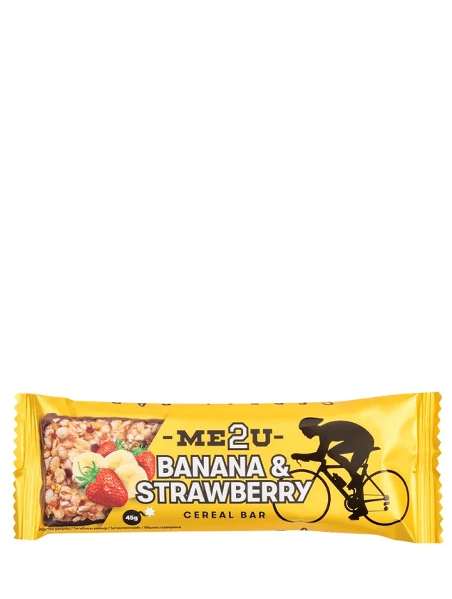 ME2U Banana & Strawberry musli batoniņš, 45 g