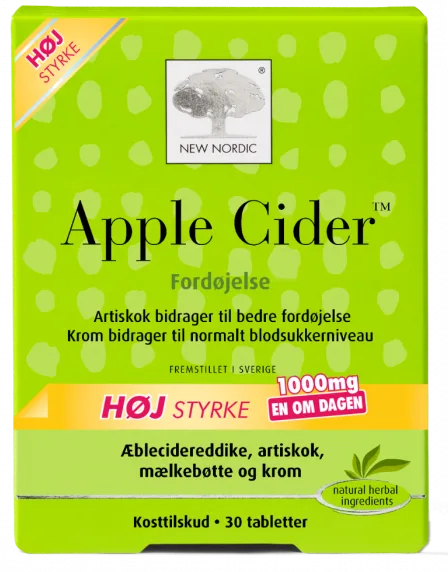 New Nordic Apple Cider Mega strenght tabletes, 30 gab.
