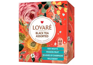 TĒJAS KOMPLEKTS LOVARE ASSORTED 4X8GAB. 64G