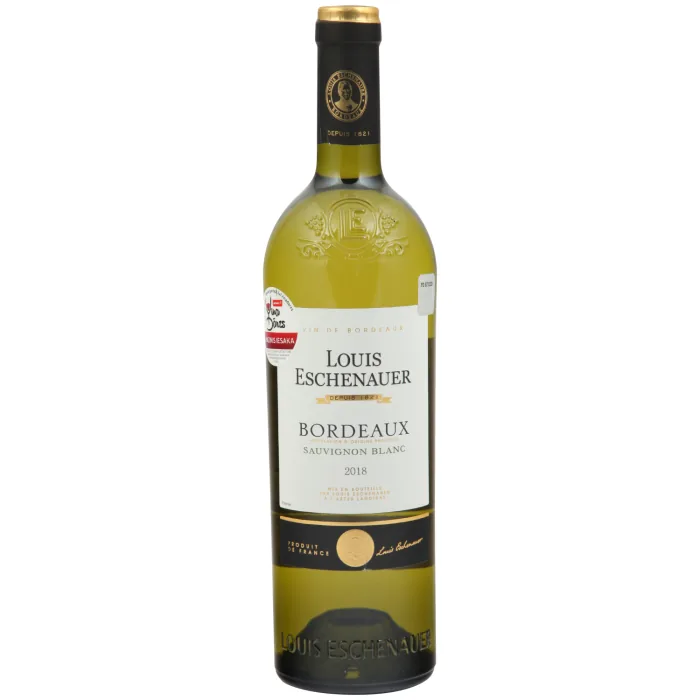 BALTVĪNS LOUIS ESCHNEAUER BORDEAUX SAUVIGNON BLANC, SAUSS 11% 0,75L