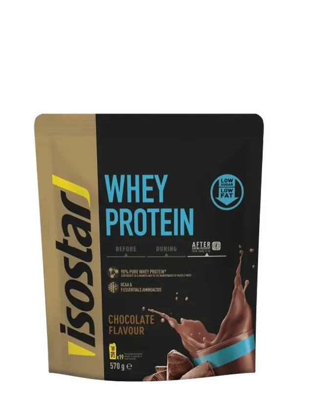 Isostar pulveris whey protein chocolate, 570 g