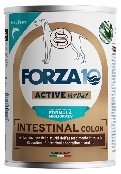 FORZA10 Active Wet Intestinal colon zivs, suņiem mitrā barība, 390 g
