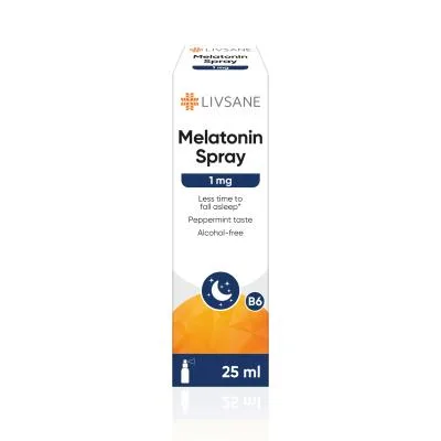 Livsane Melatonin Spray 1 mg izsmidzināms šķidrums 25 ml