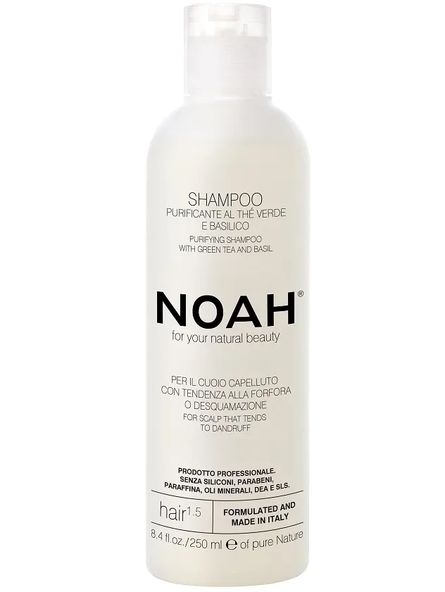 Noah attīrošs šampūns ar zaļo tēju un baziliku, 250 ml