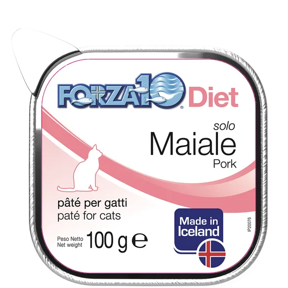 FORZA10 Solo Diet cūka, kaķiem pastēte, 100 g
