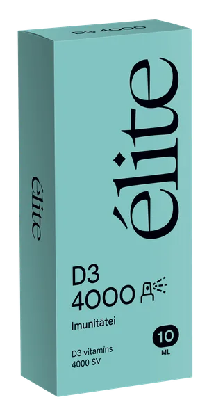 Elite vitamīns D3 4000 SV sprejs, 10 ml