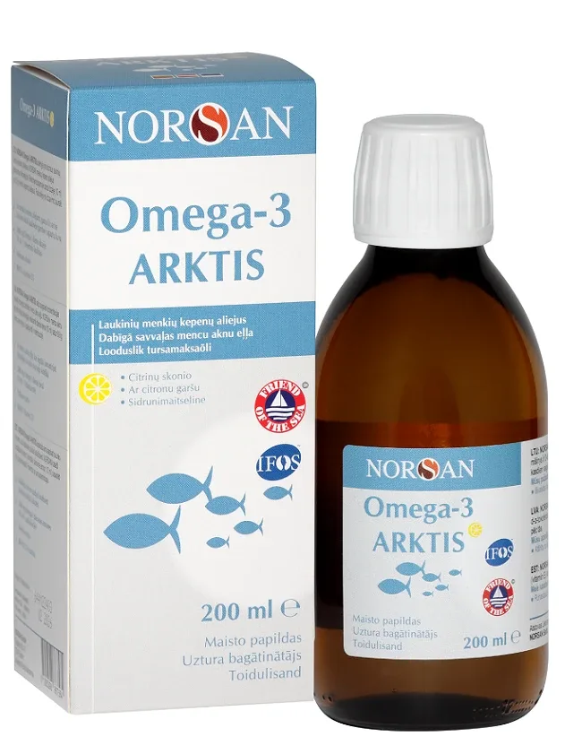 Norsan Omega-3 arktis citronu garša, 200 ml