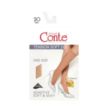 SIEVIEŠU PUSGARĀS ZEĶES CONTE TENSION SOFT20 NERO UNI 20D
