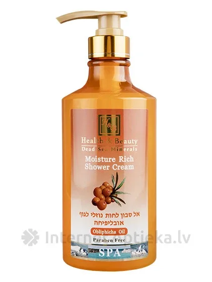H&B dušas krēms ar smiltsērkšķa eļļu, 780 ml