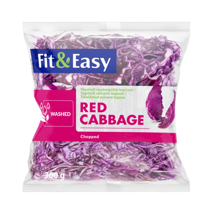 SARKANAIS KĀPOSTS FIT&EASY SAGRIEZTS 300G