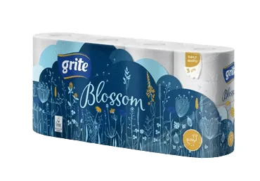 TUALETES PAPĪRS GRITE BLOSSOM 3K. 8R.