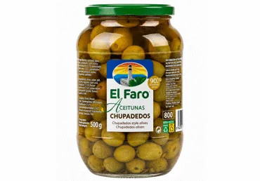 ZAĻĀS OLĪVAS CHUPADEDOS EL FARO 850ML