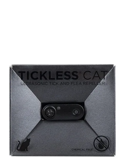 Tickless Cat ultraskaņas ierīce pret blusām un ērcēm kaķiem, melna (USB), 1 gb.