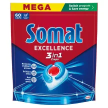 TRAUKU MAZGĀJAMĀS MAŠĪNAS TABLETES SOMAT 3IN1 60GAB.