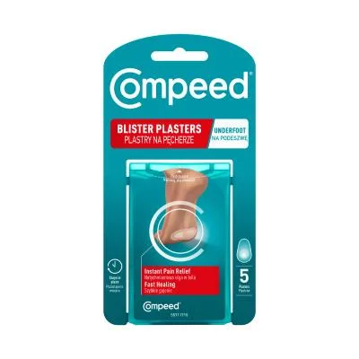 Compeed plāksteri sportojot uzberztām tulznām uz pēdām N5