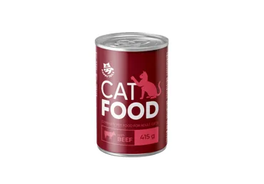KONSERVĒTA KAĶU BARĪBA HAPPY TAILS LIELLOPU 415G