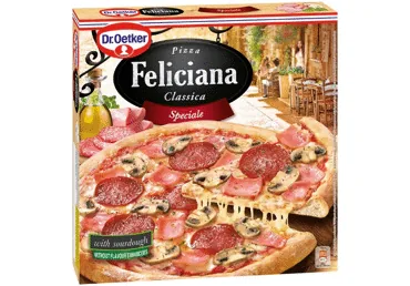 PICA AR ŠĶIŅĶI SĒNĒM UN SALAMI FELICIANA 335G